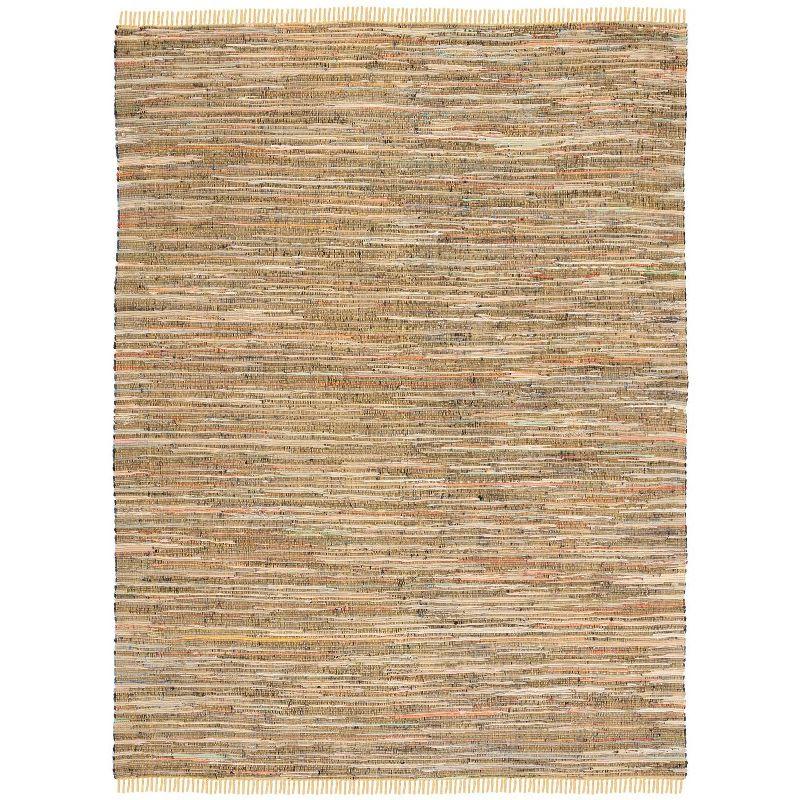 Rag Rug RAR121 Hand Woven Indoor Area Rug - Yellow/Multi - 8'9"x11'9" - Safavieh.