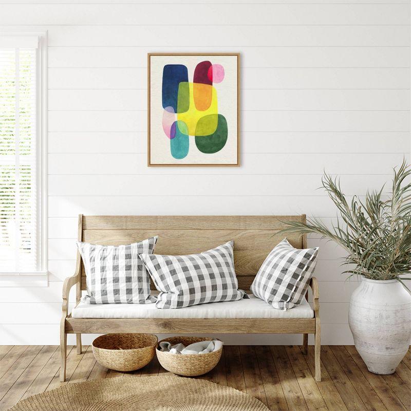 Amanti Art 23"x28" Sunlit Spectrum II by Grace Popp Framed Canvas Wall Art Print