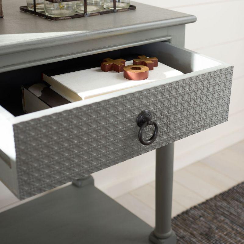 Haines 1 Drawer Accent Table - ACC5720B - Distressed/Grey - Safavieh