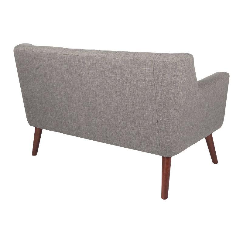 Mill Lane Loveseat with Coffee Legs Gray - OSP Home Furnishings