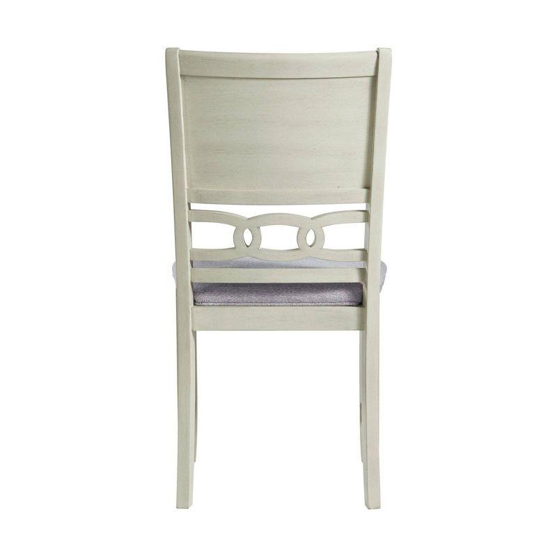 Bisque Upholstered Wood Transitional Side Chair