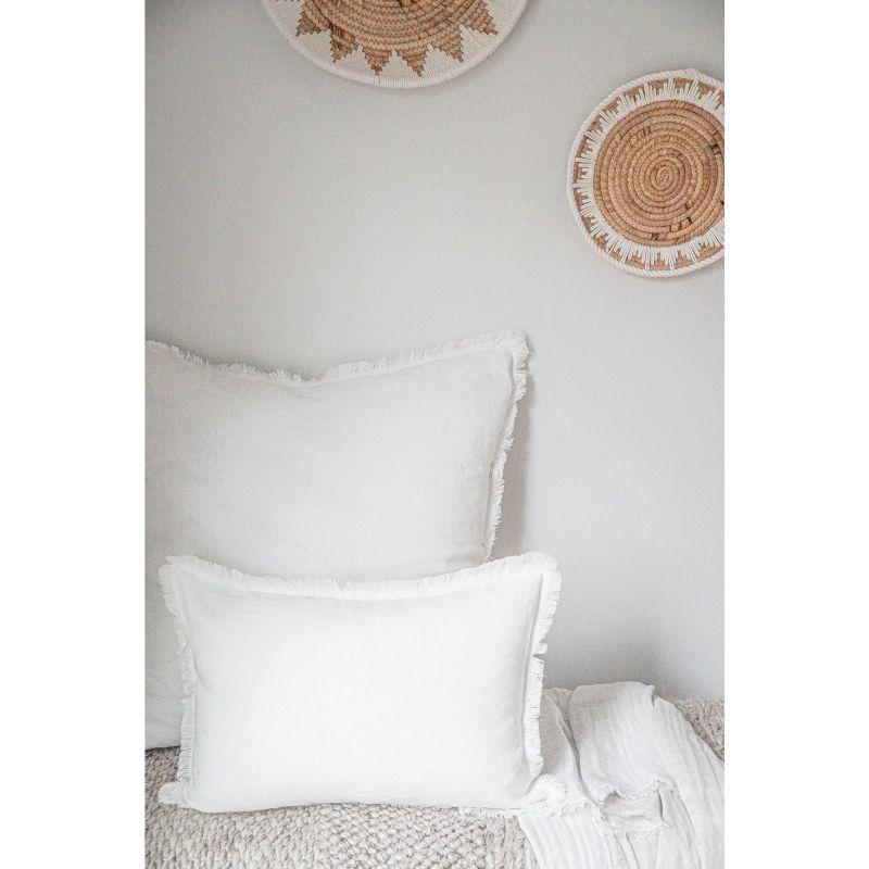 Luxe Fringed Throw Pillow