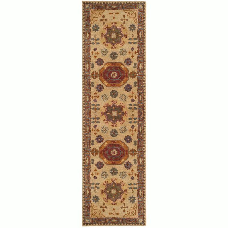 Heritage HG402 Handmade Runner Rug - 2'3"x10' - Beige/Multi - Safavieh