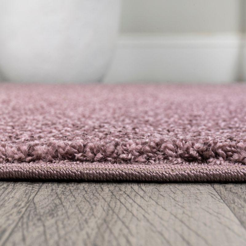 8'x10' Haze Solid Low-Pile, Light Purple - JONATHAN Y