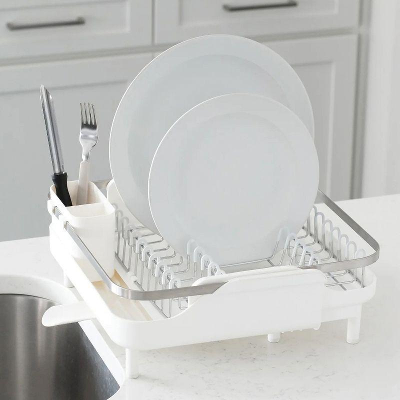 Better Houseware Large Expanding Dish Rack in White