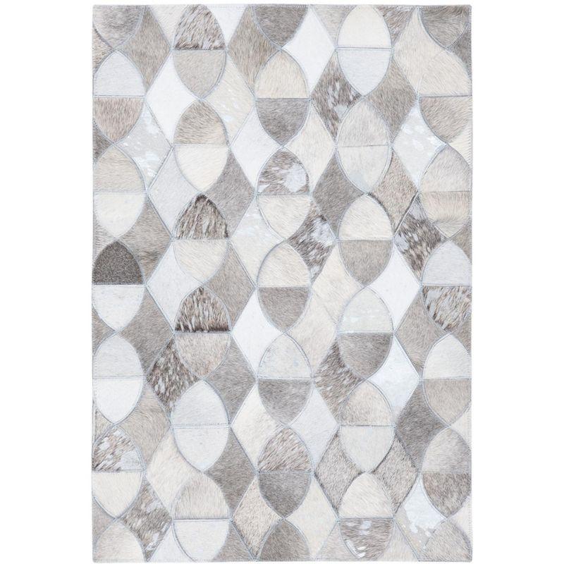 Studio Leather STL231 Hand Woven Indoor Accent Rug - Ivory/Grey - 3'x5' - Safavieh