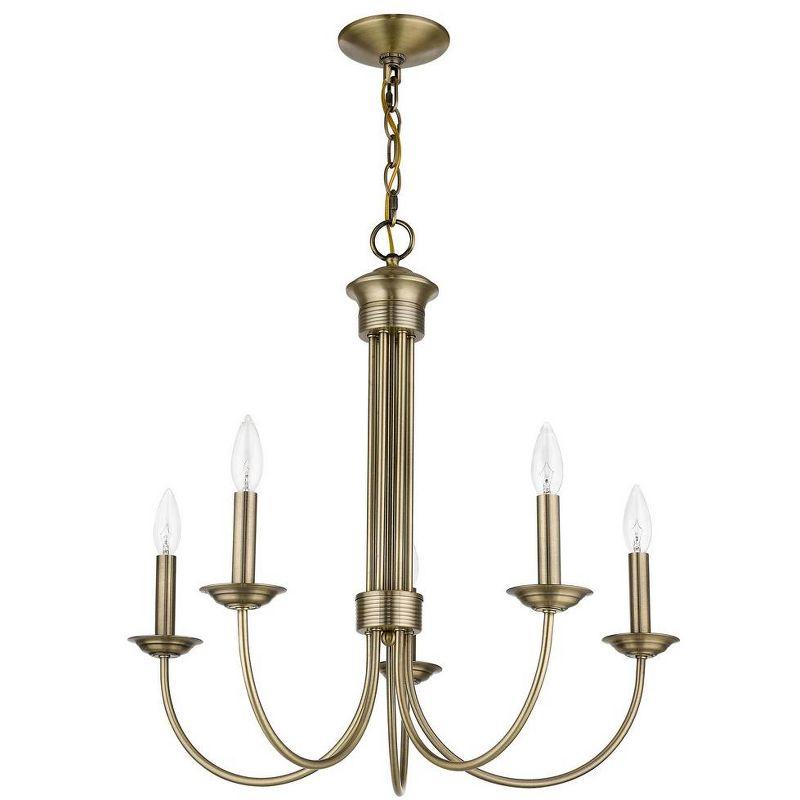 Livex Lighting Estate 5 - Light Chandelier in  Antique Brass