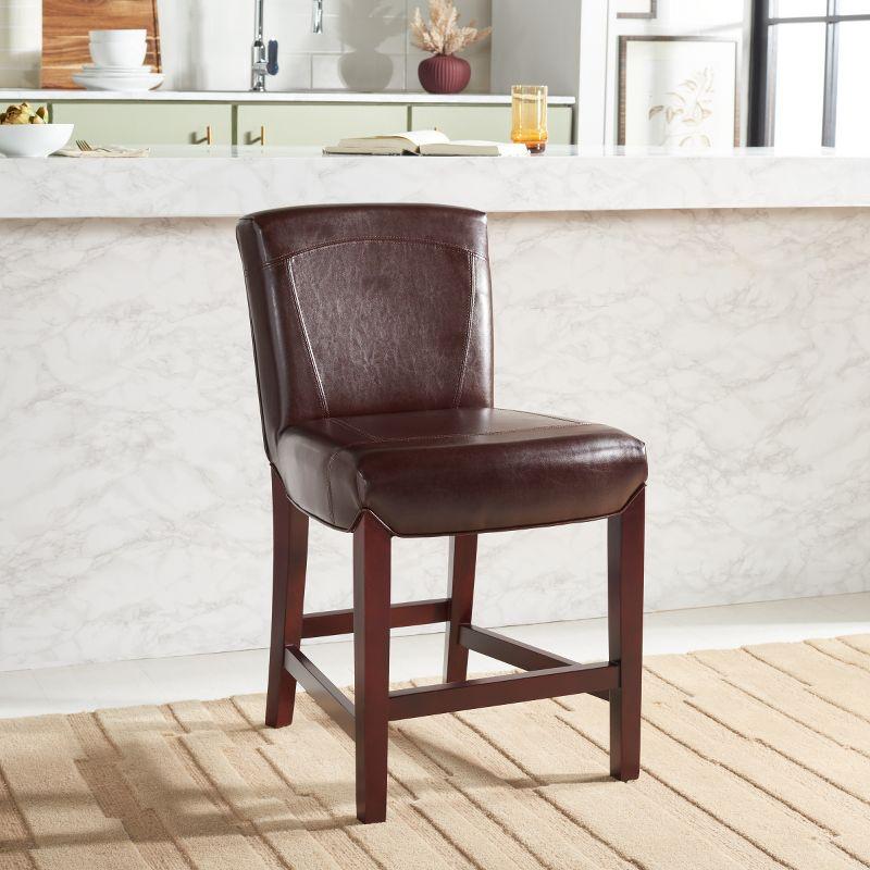 Ken Counter Stool - HUD8202 - Brown - Safavieh