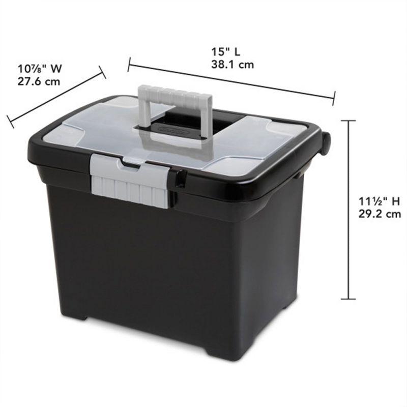 Sterilite Portable Lockable File Plastic Box Set (Set of 8)