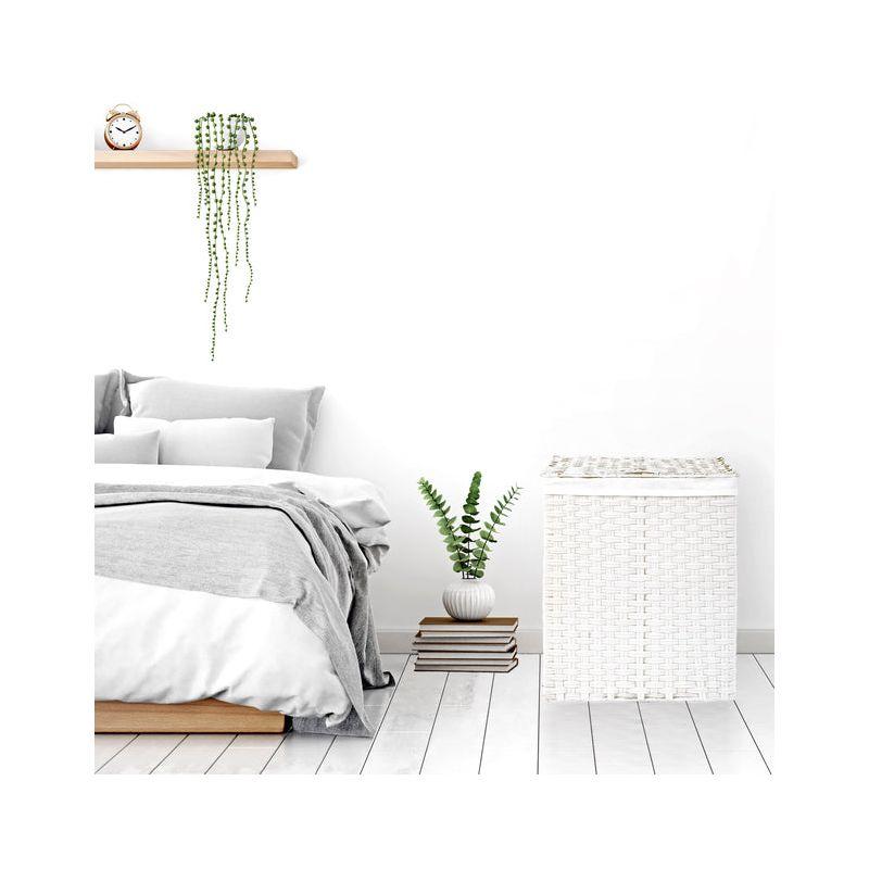 Handwoven Rectangle Laundry Hamper