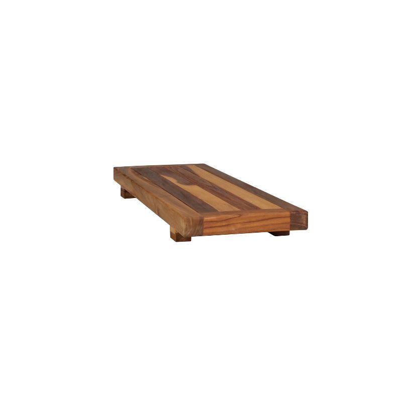 29"x2" Eleganto Teak Wood Bathtub Storage Caddy Natural - EcoDecors