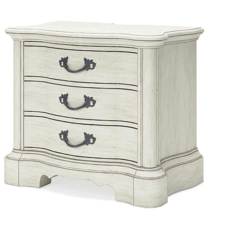 Signature Design by Ashley Arlendyne 3 Drawer Nightstand, Antique White