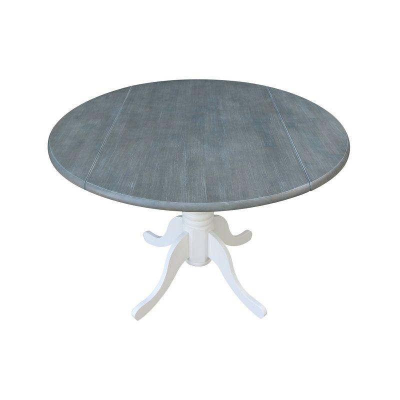 42" Mason Round Dual Drop Leaf Dining Table - International Concepts