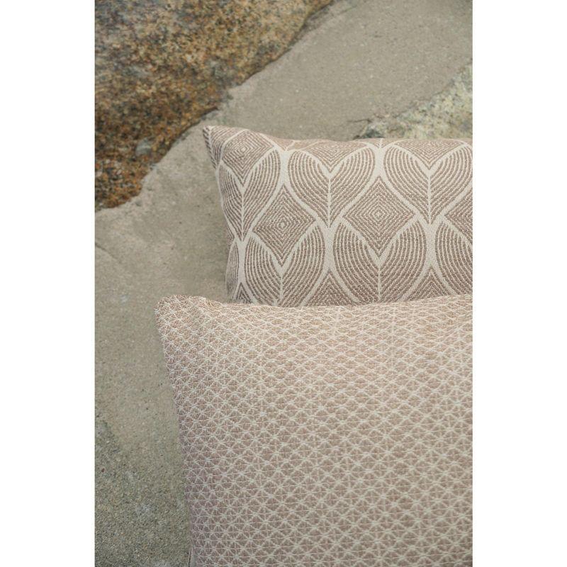 Coastal Breeze Mocha 25" Indoor Outdoor Pillow