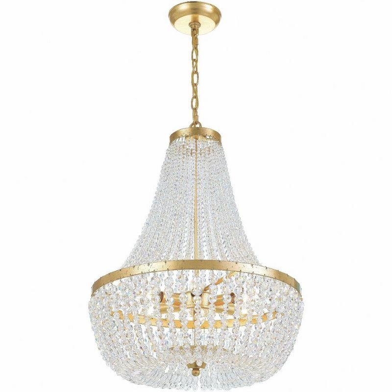 Crystorama Lighting Rylee 6 - Light Chandelier in  Antique Gold