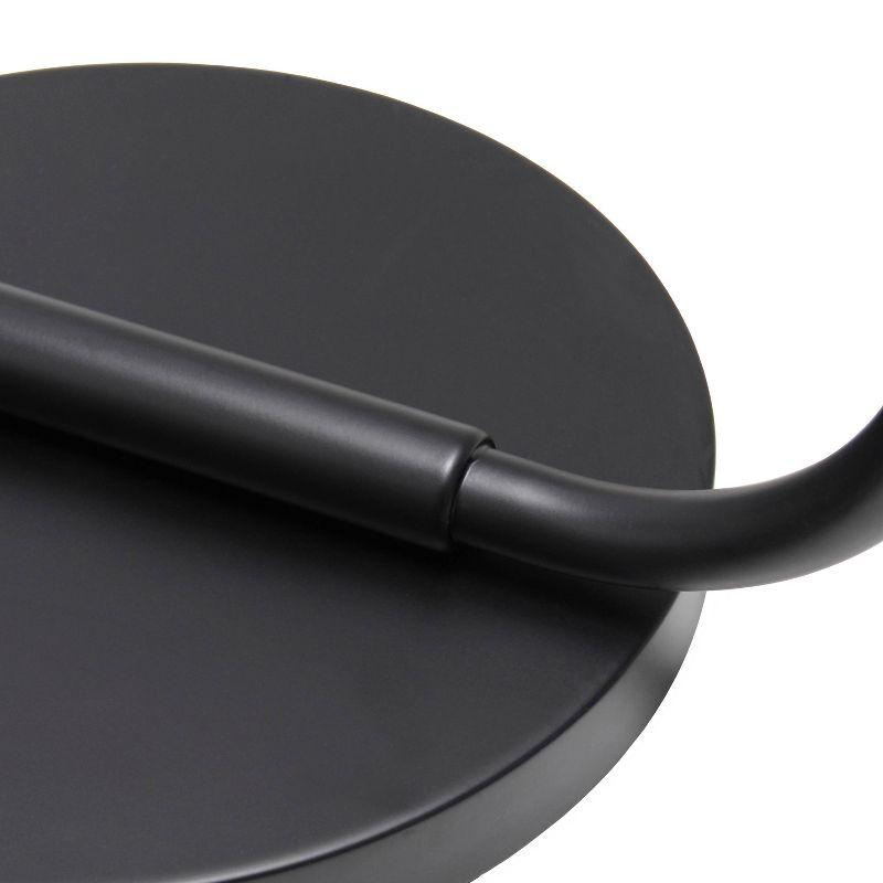 Antique Style Industrial Iron Lantern Floor Lamp with Glass Shade Black - Simple Designs: ETL Listed, 60W, Metal Body