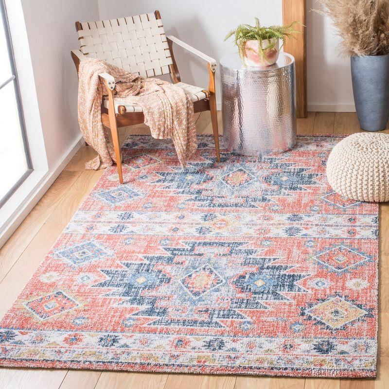 Classic Vintage CLV208 Tufted Indoor Area Rug - Blue/Rust - 5'x8' - Safavieh