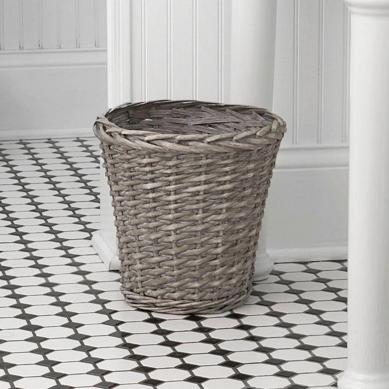 Willow Wicker Open Waste Basket