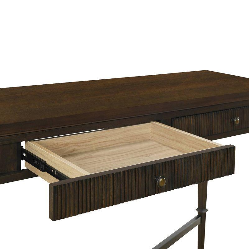 Kenna Fluted 2-drawer Storage Console Table