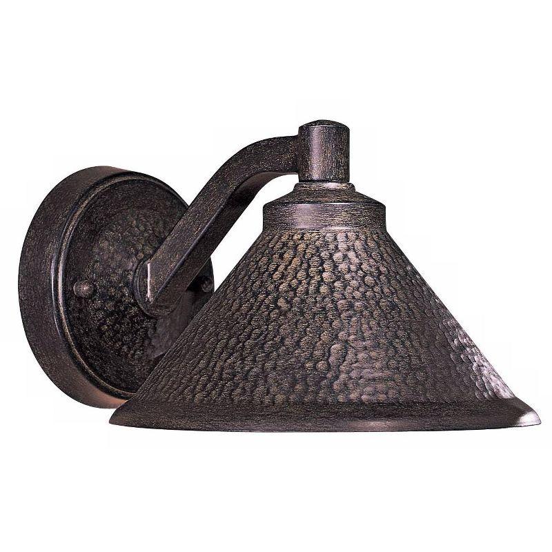 Minka Lavery Industrial Outdoor Wall Light Fixture Hammered Aspen Bronze Dark Sky 6" for Post Exterior Barn Deck House Porch Patio