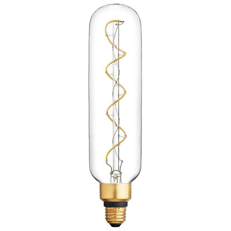 GE 40W Vintage Style T20 LED Light Bulb Clear Glass