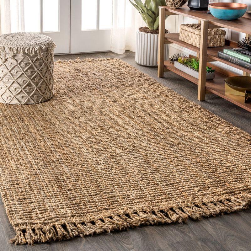 Handmade Natural Jute Braided 8' x 10' Area Rug