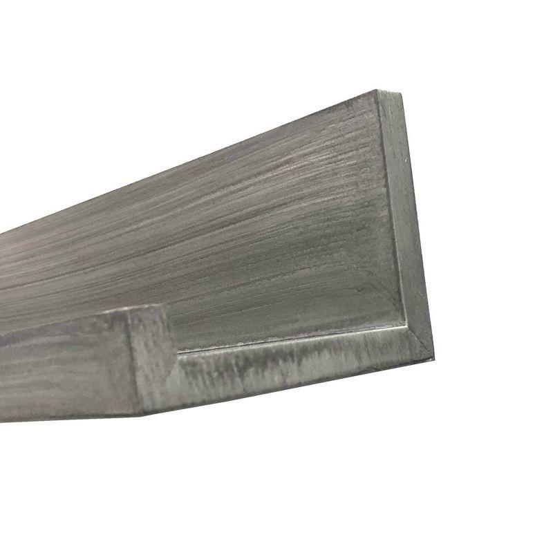 72" Picture Ledge Wall Shelf Driftwood Gray - InPlace: Modern Photo Display, MDF Floating Ledge