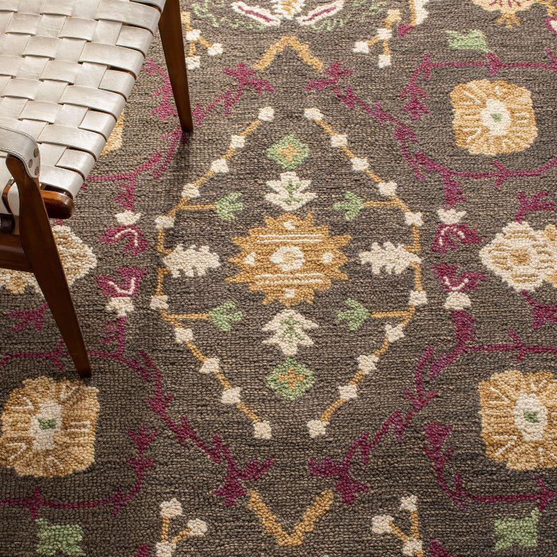Roslyn ROS535 Hand Tufted Area Rug - Sage/Ivory - 4'x6' - Safavieh.