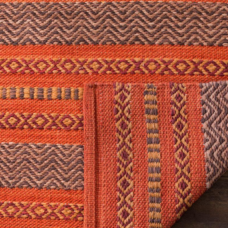 Montauk MTK214 Hand Woven Area Rug - Orange/Red - 6'x6' - Safavieh.