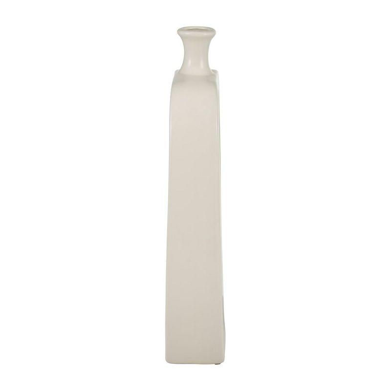 Sagebrook Home Ceramic Vase Creative Contemporary Cut-Out Vase for Decorative Home Table Decor