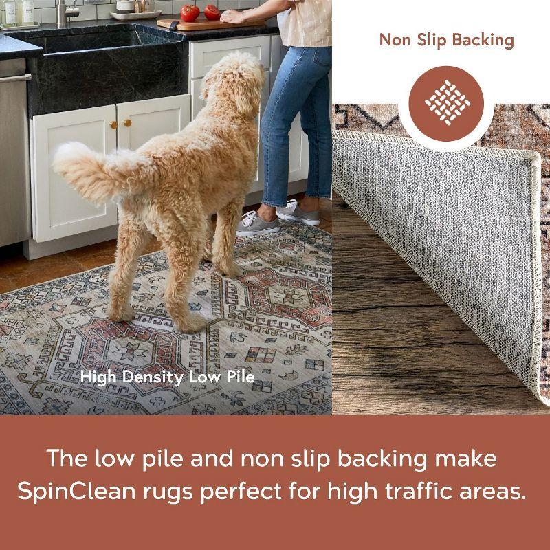 nuLOOM Mae SpinClean Machine Washable Stain-Resistant Area Rug