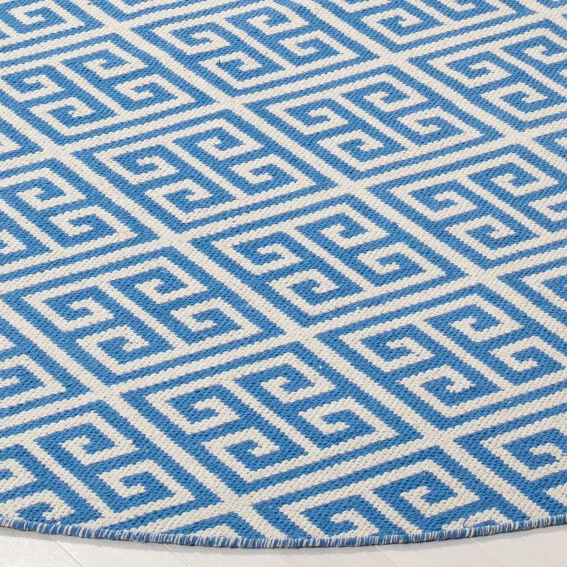 Montauk MTK724 Hand Woven Indoor Area Rug - Blue/Ivory - 6' round - Safavieh.