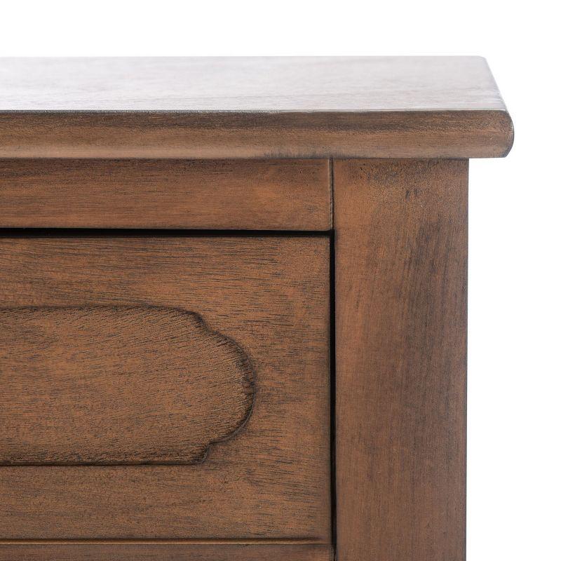 Modern Farmhouse 22" Brown Wood Storage Accent Table