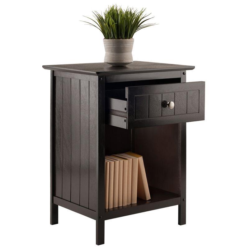 Blair Accent Table Coffee Finish - Winsome: End Table, Bedside, Home Office Storage