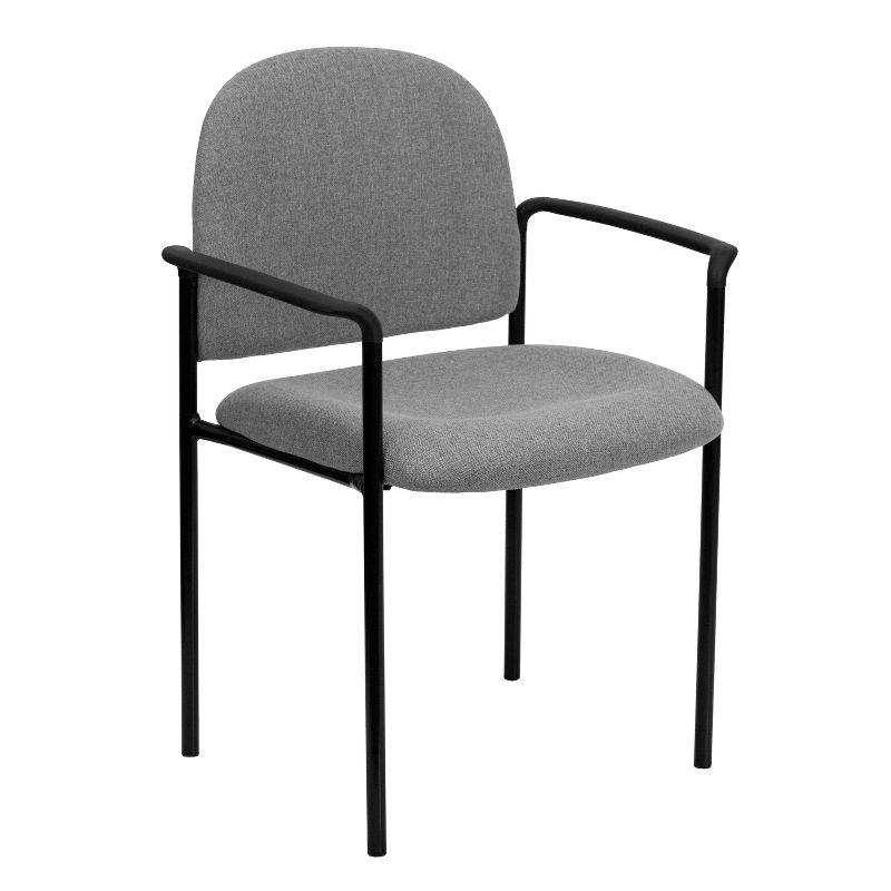 Prather Stackable Steel Ergonomic Side Reception Chair by Flash Furniture