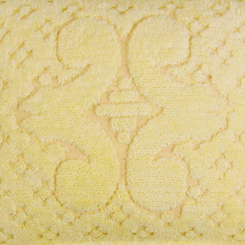 Chenille Tufted Medallion Yellow Cotton Queen Bedspread