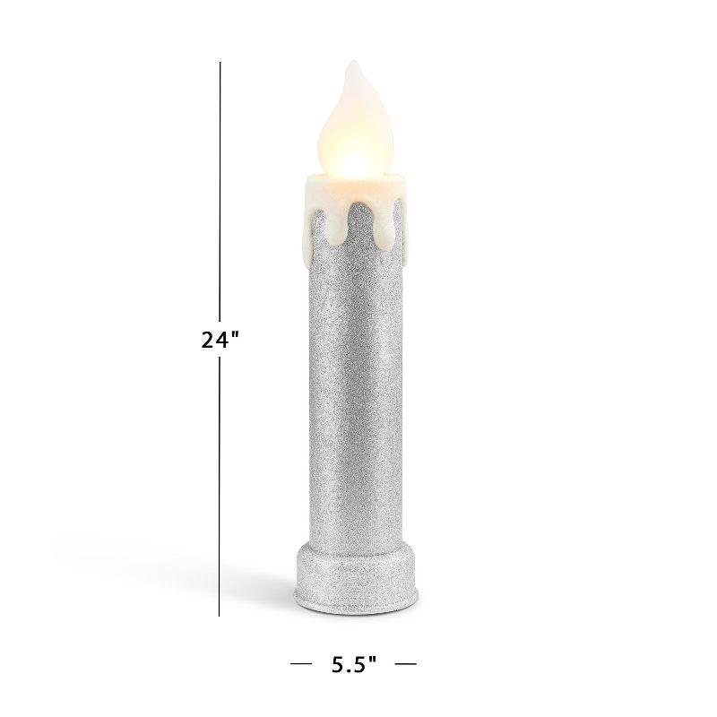 Mr. Christmas Outdoor 24" Blow Mold Candles (Set of 2)