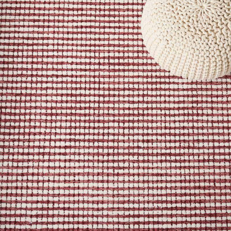 Hand Tufted Wool Checkered Rug