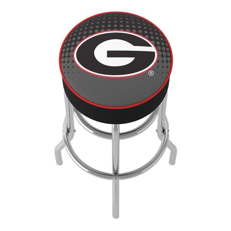 Trademark Global NCAA Swivel Upholstered Counter Stool with Metal Frame