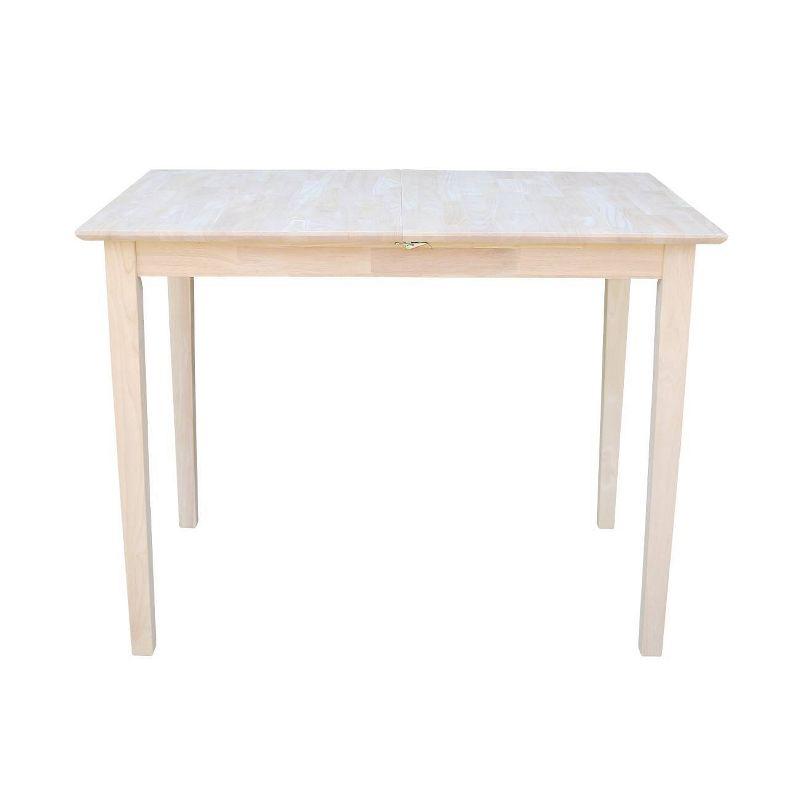 Counter Height Extendable Dining Table with Butterfly Leaf, Solid Wood - International Concepts