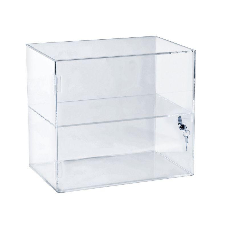 Azar Displays Acrylic Lockbox Countertop Display Case 14" wide