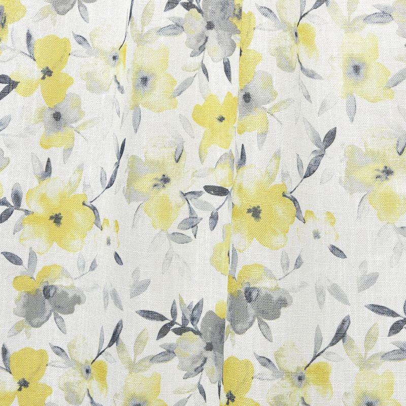 Nicole Miller Nicole Miller New York Hattie Light Filtering, Semi Sheer Rod Pocket Curtain Panels (Set of 2)