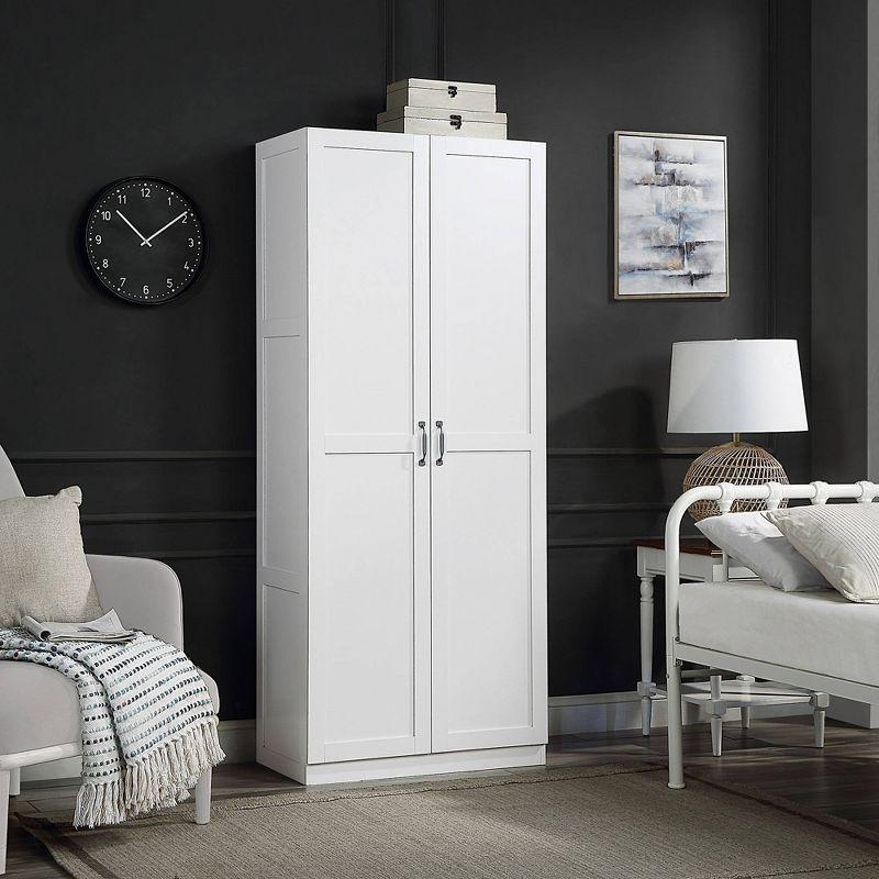 Hopkins Modern 7 Shelf Freestanding Storage Closet - Manhattan Comfort