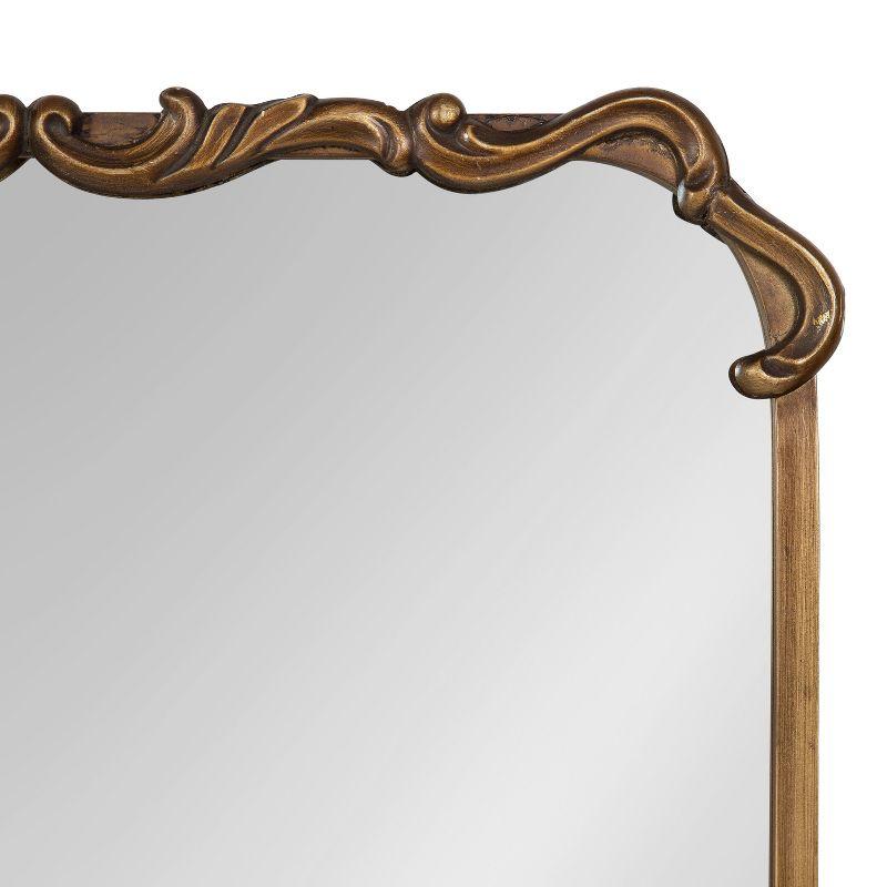 Brazelton Ornate Gold Rectangular Wall Mirror, 20x27