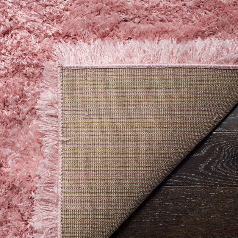 Polar Shag PSG800 Power Loomed Indoor Area Rug - 5'1"x7'6" - Light Pink - Safavieh