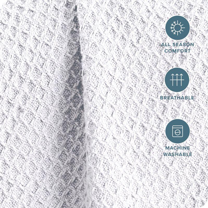 100% Cotton Waffle Breathable Blanket by Bare Home