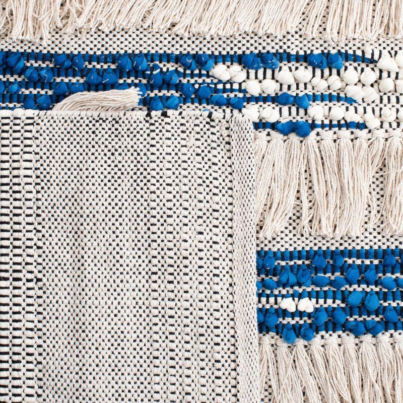 Natura NAT655 Hand Woven Indoor Area Rug - Beige/Navy - 6'x6' - Safavieh