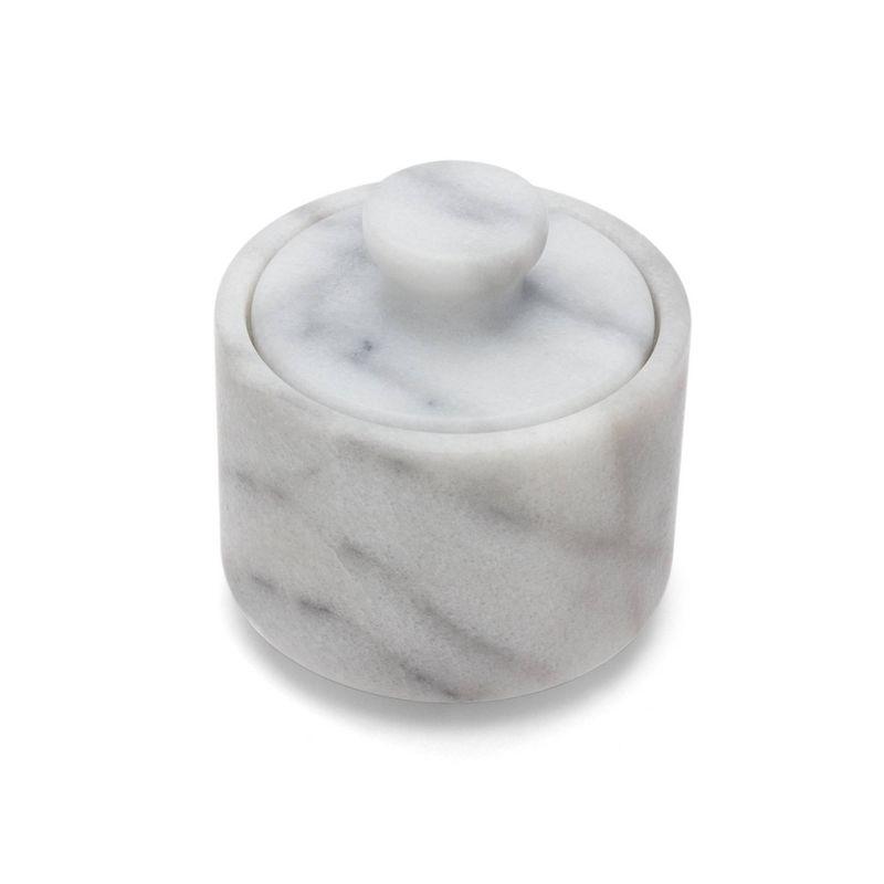 Fox Run Brands Marble Salt Cellar, White