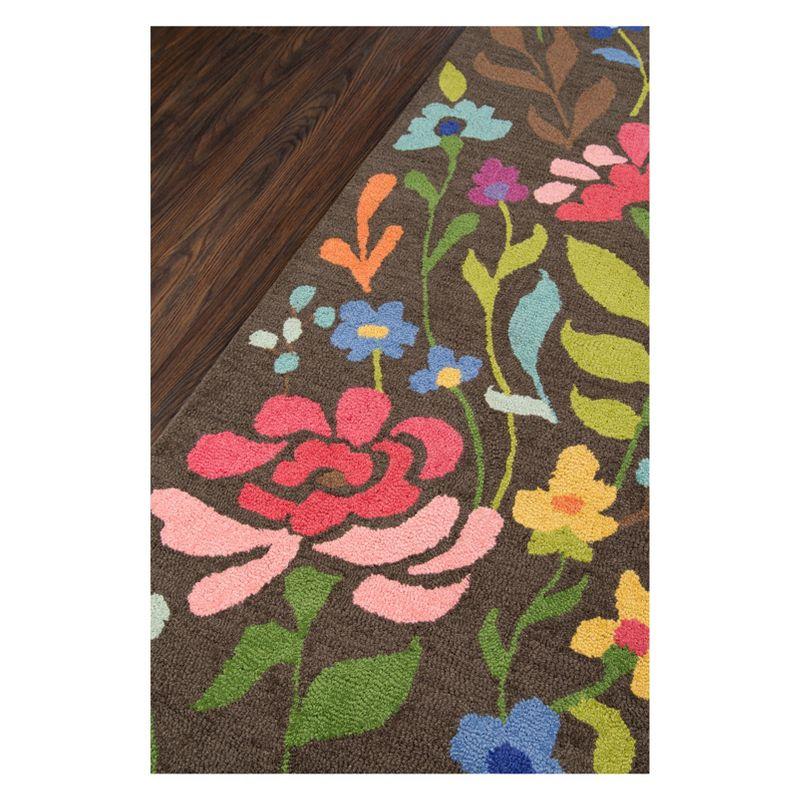 Floral Tufted Wool Rug