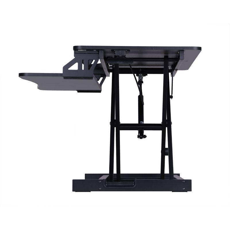 ErgoFlex 34.5" Black Height Adjustable Dual Monitor Desk Riser